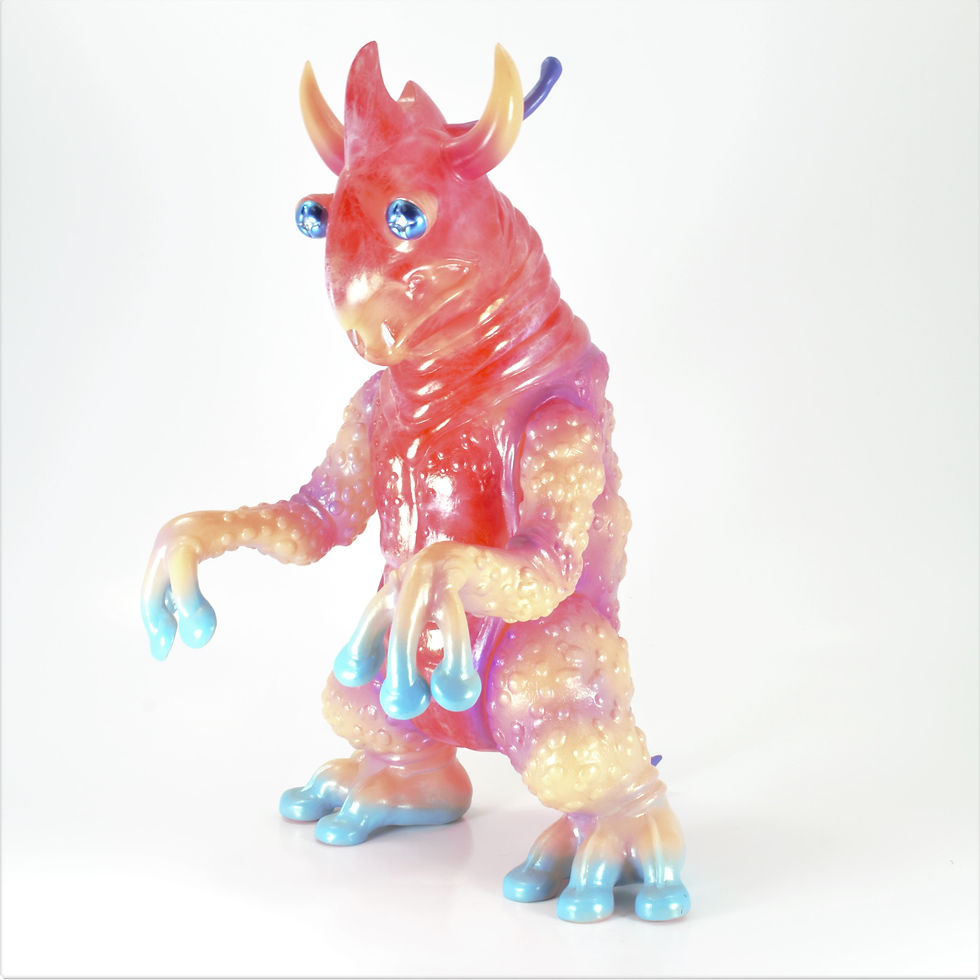 世界の怪獣、マイティ、バグン、イガール、テゴン。シカルナ工房製