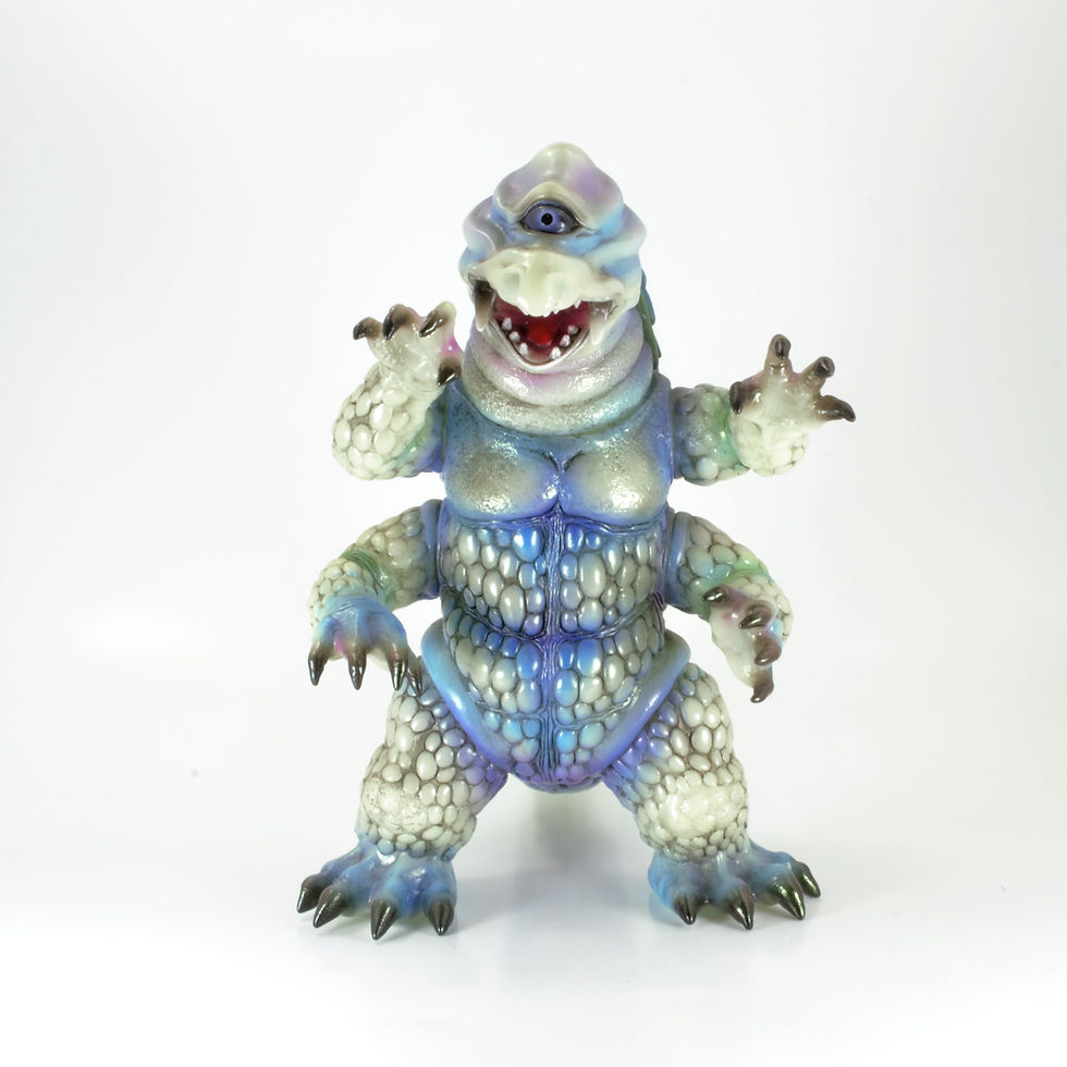 世界の怪獣、マイティ、バグン、イガール、テゴン。シカルナ工房製